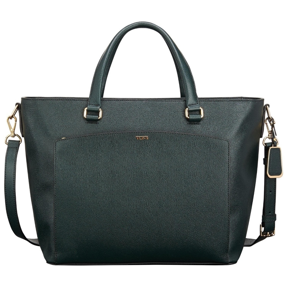 Tumi Large Sinclair Camila Tote- Hunter Green - Picture 2 of 13